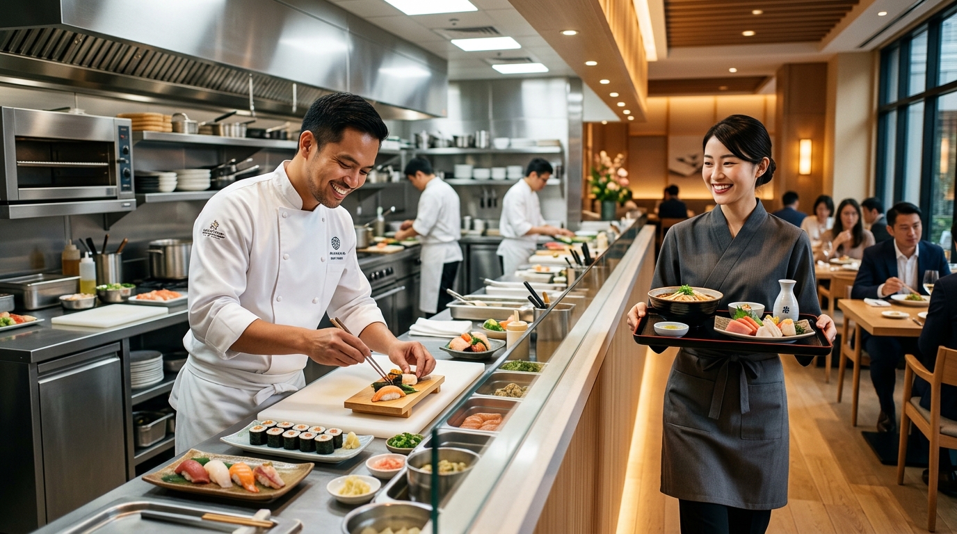 飲食業の仕事風景(イメージ)